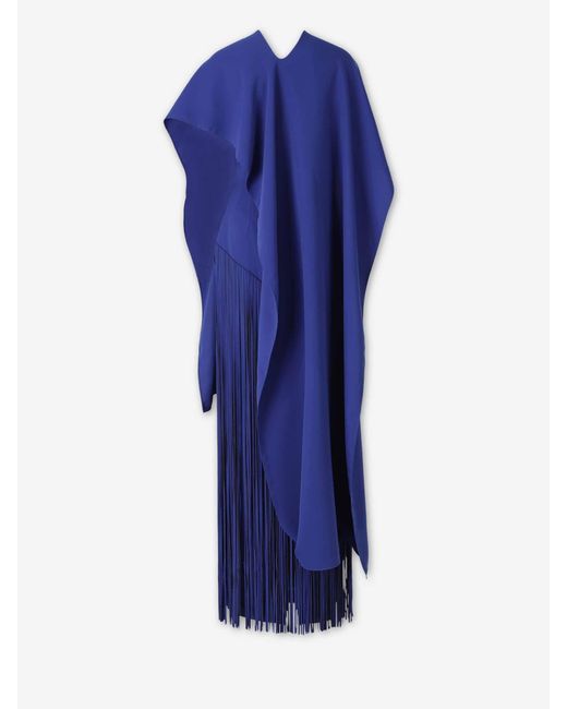 Marmar Halim Blue Fringe Midi Dress