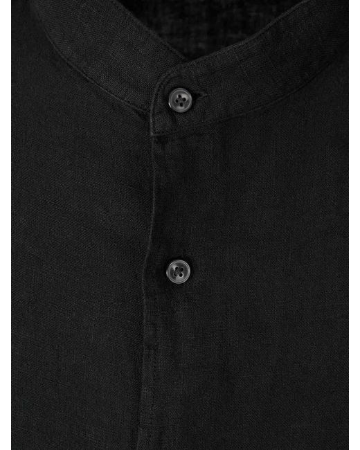 Santa Eulalia Black Linen Shirt for men