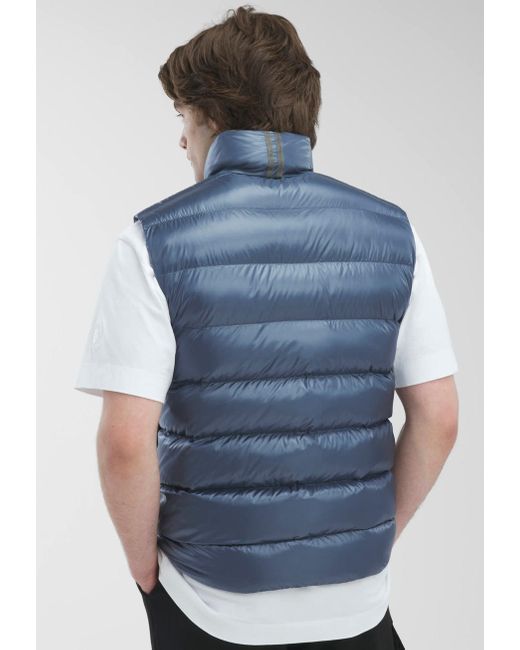 Canada Goose Blue Crofton Quilted Vest for men