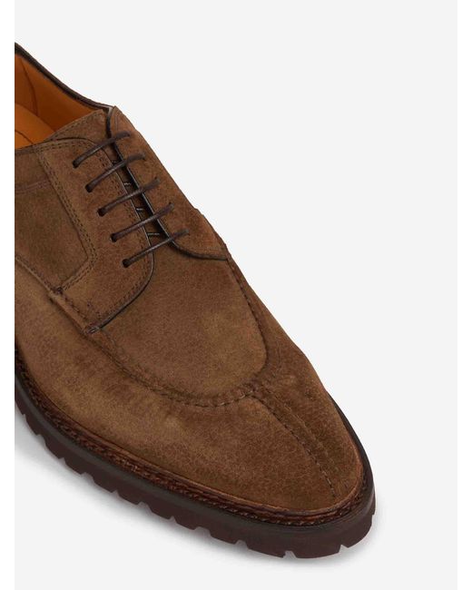 Scarpe Derby Stringate di Bontoni in Brown da Uomo
