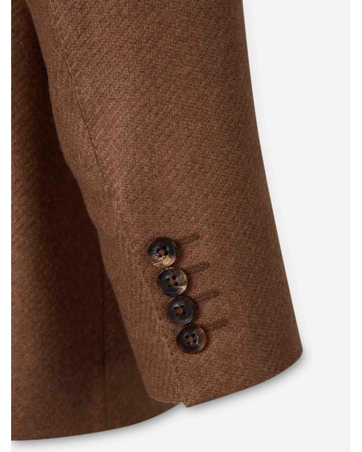 Canali Brown Blazer Straight for men