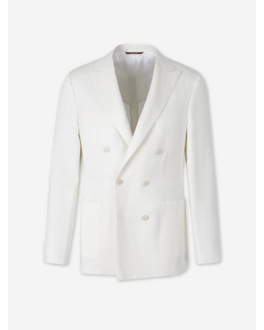 Canali White American Cross for men