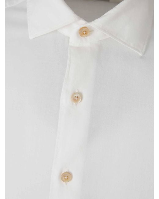 Santa Eulalia White Plain Shirt for men