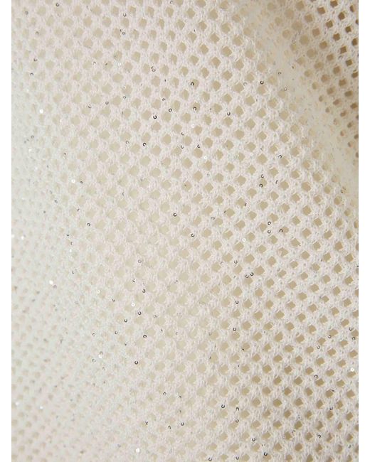 Peserico White Polo Knit Cotton