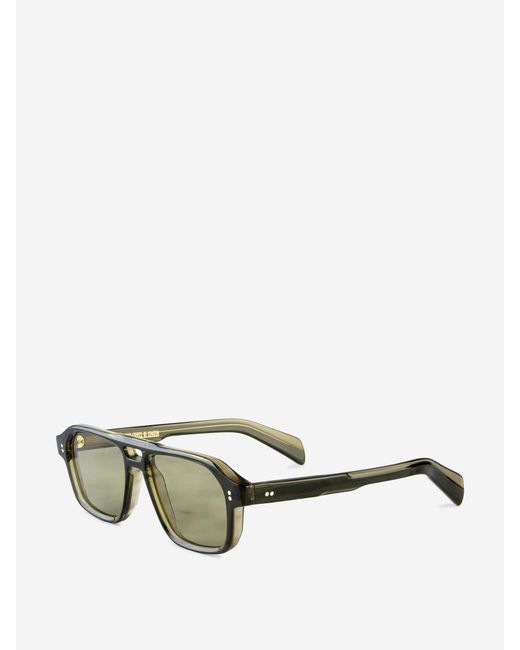 Cutler & Gross Green Aviator Sunglasses for men