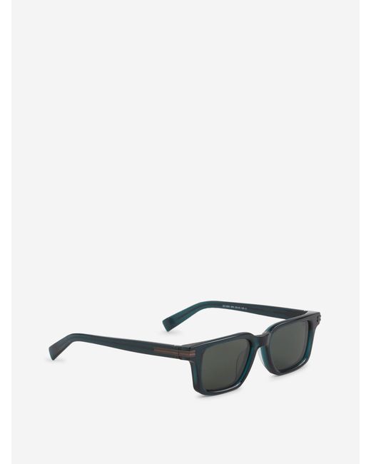 Zegna Gray Square Sunglasses for men
