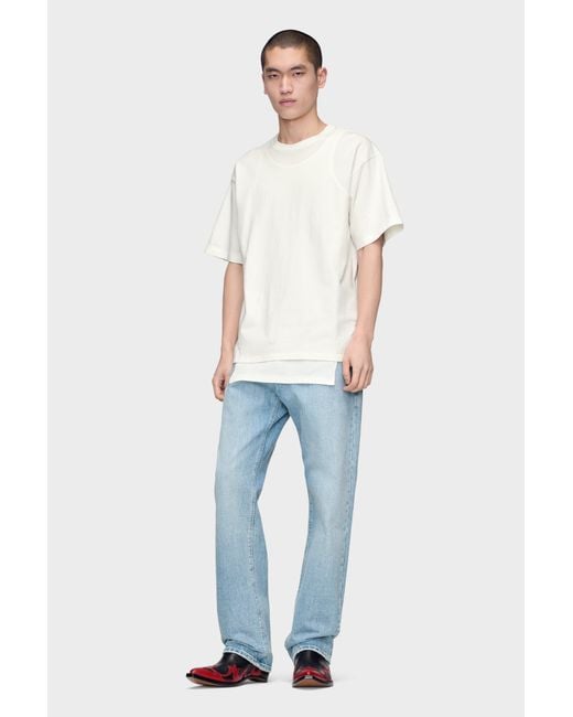 Maison Margiela White Double Layer T-Shirt for men
