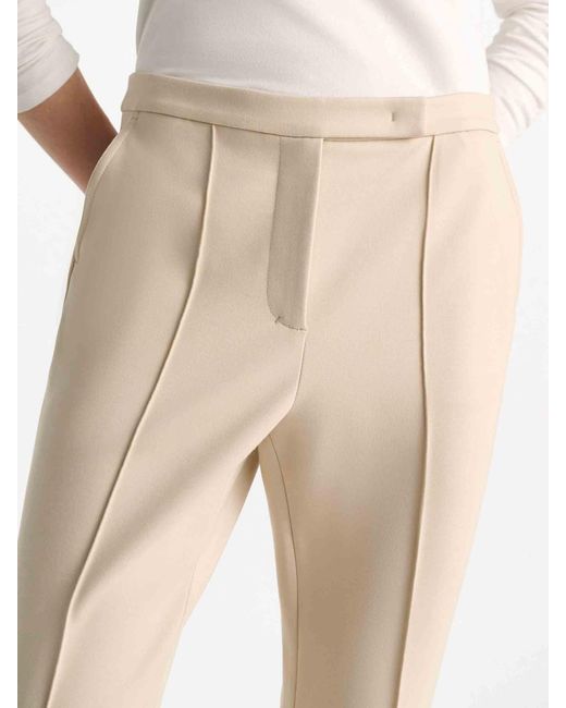 Dorothee Schumacher Natural Cropped Flared Trousers
