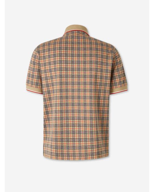 Burberry Natural Short-Sleeve Polo Shirt for men
