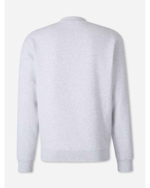 Jacquemus White Gros Grain Sweatshirt for men