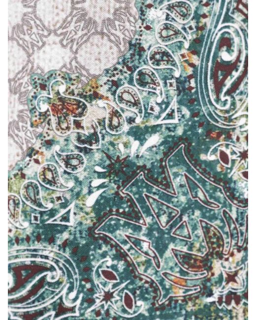 Amiri Blue Printed Casual Bermuda Shorts for men
