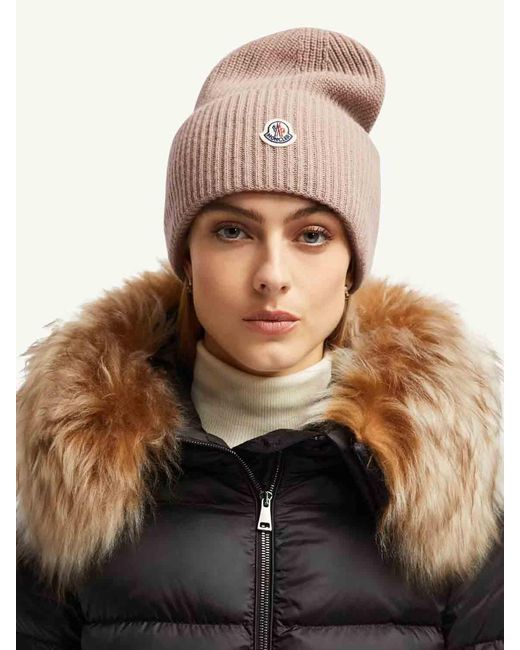 Moncler Natural Wollmütze
