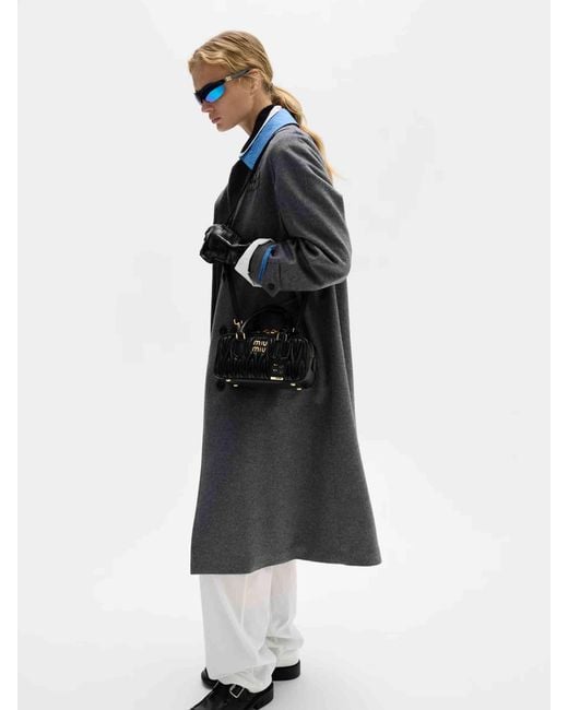 Miu Miu Black Arcadie Matelassé Bag