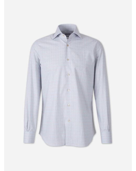 Santa Eulalia Blue Plaid Shirt for men