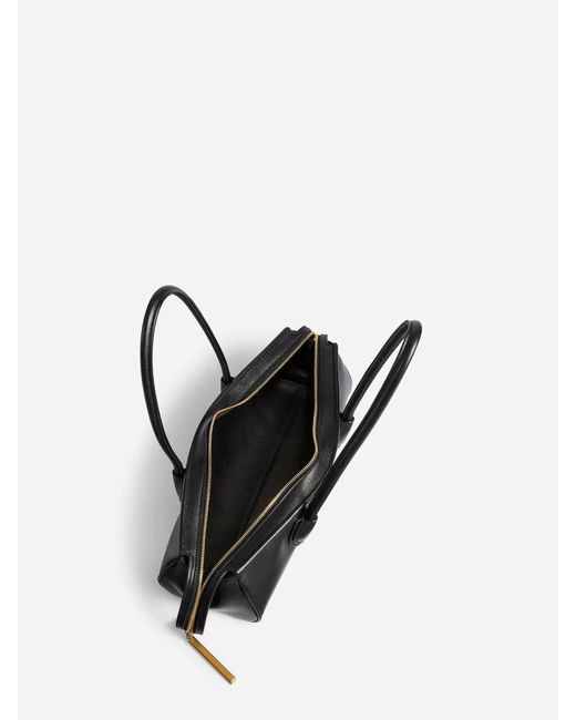Khaite Black Rectangular Leather Bag