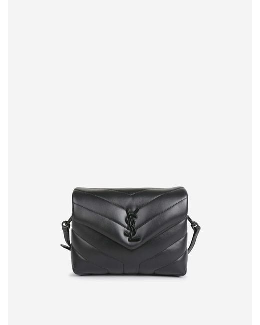 Saint Laurent Gray Loulou Toy Shoulder Bag