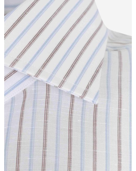 Santa Eulalia White Long Sleeve Shirt for men