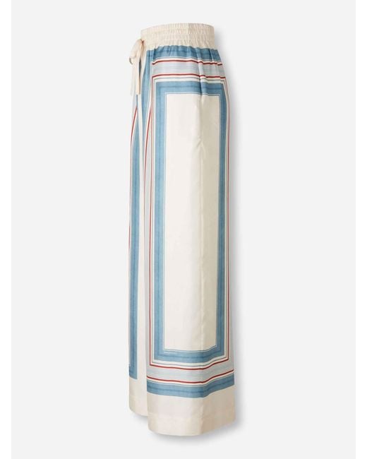 Zimmermann Blue Wide Striped Pants
