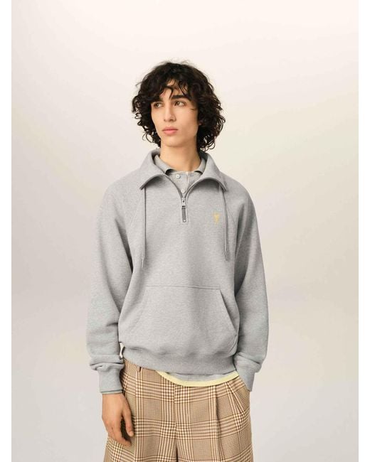 Sudadera Algodón AMI de hombre de color Gray