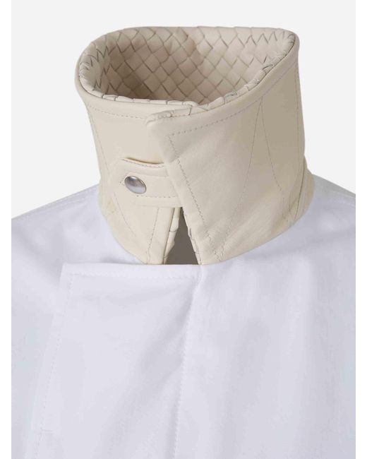 Bottega Veneta White Lightweight Cotton Jacket