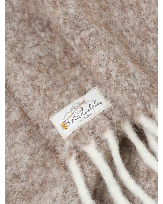 Santa Eulalia White Alpaca Scarf for men