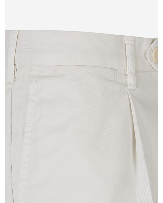 Santa Eulalia White Formal Cotton Trousers for men