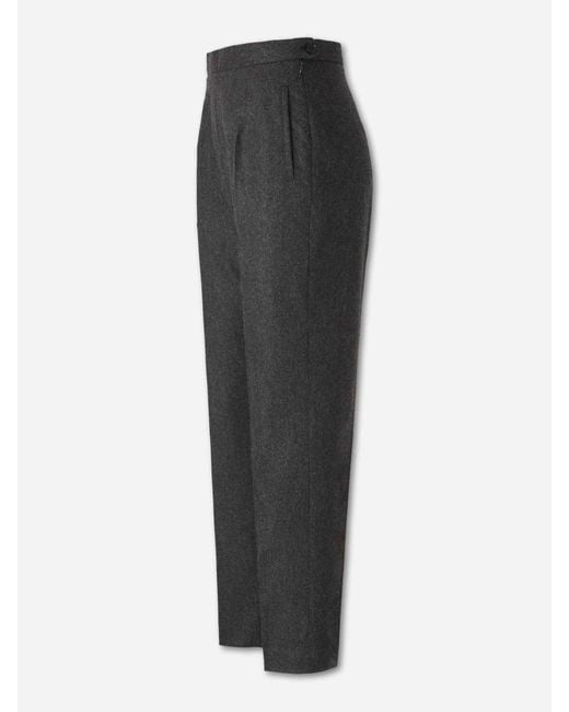 Jil Sander Gray Wool Chino Trousers