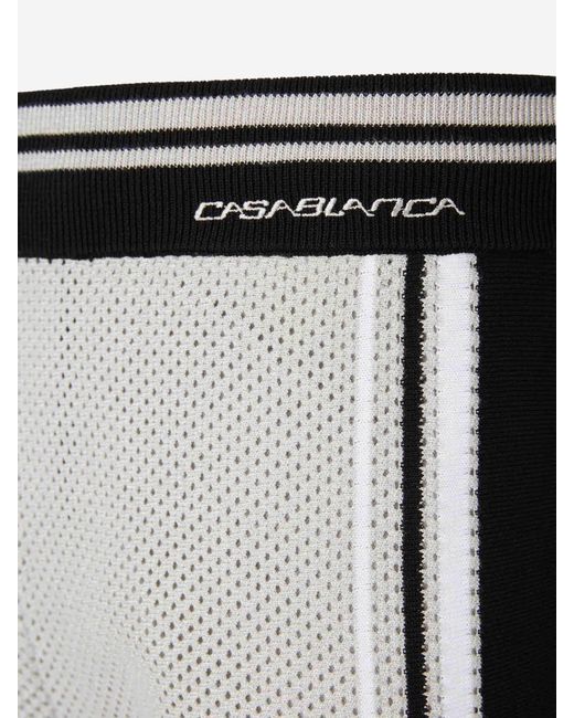 Casablanca Multicolor Cotton Mesh Bermuda Shorts for men