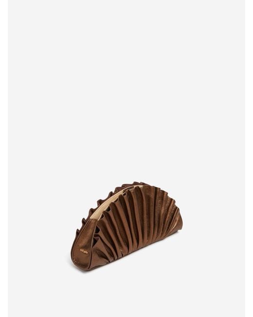 Cult Gaia Brown Nala Mini Clutch