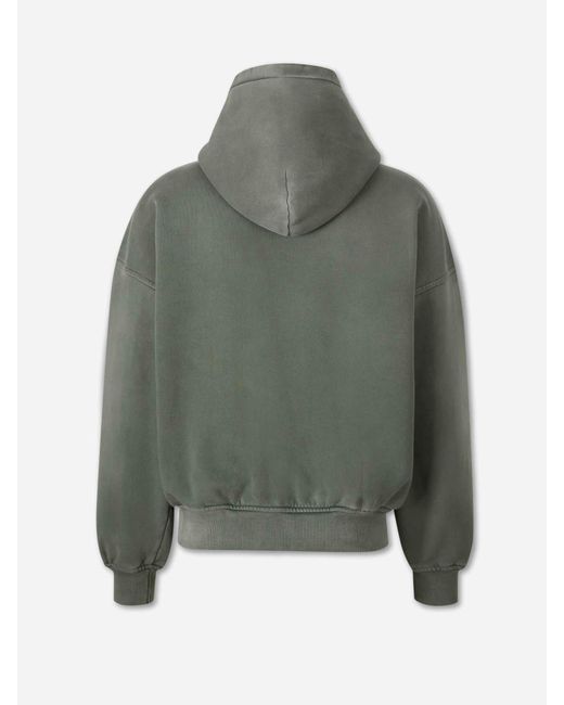 Rhude Gray Logo Hoodie for men