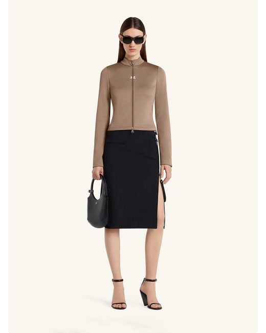 Courreges Brown Casual Sports Jacket