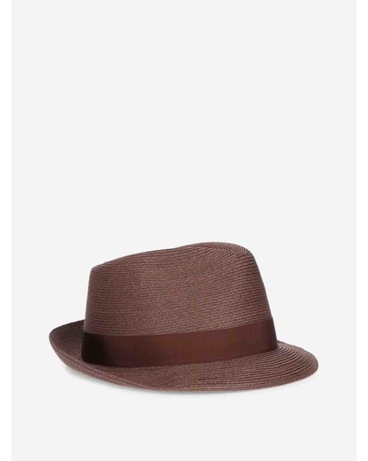 Borsalino Brown Jules Hemp Hat for men