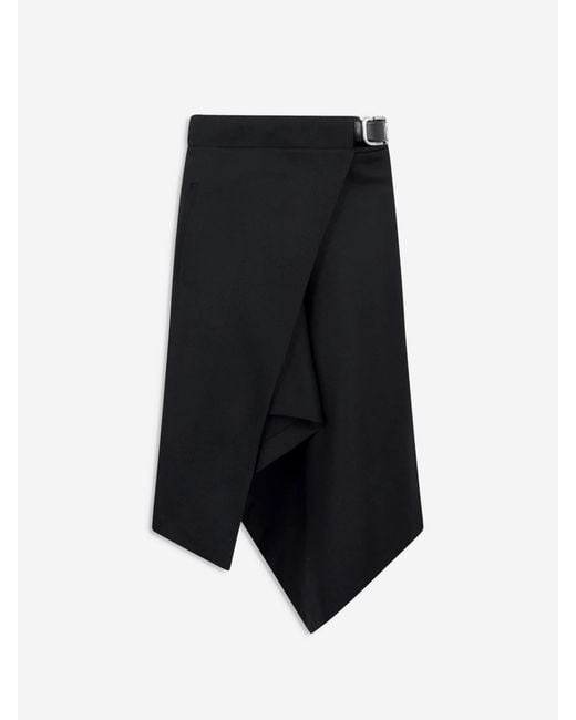 The Attico Blue Mini Wrap Skirt