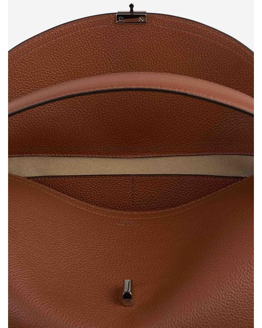 Totême  Brown T-Lock Bag