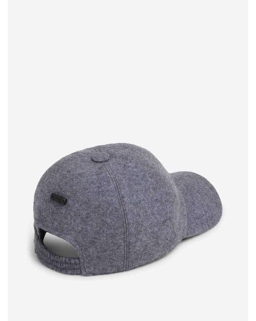 Fedeli Gray Cashmere Cap for men