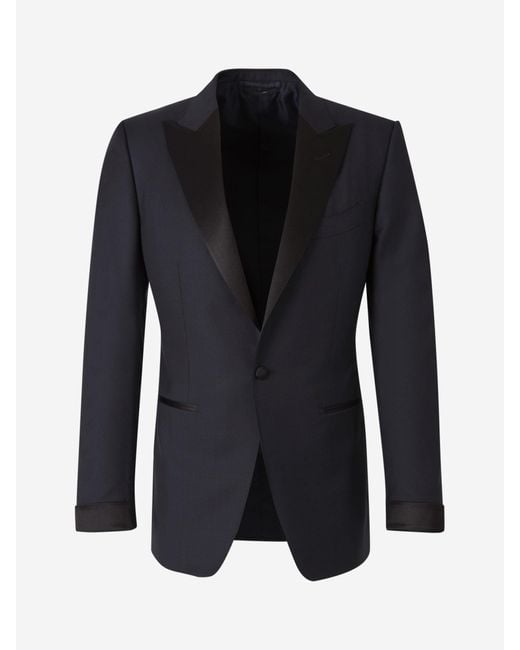 Tom Ford Black Wool Tuxedo Suit for men