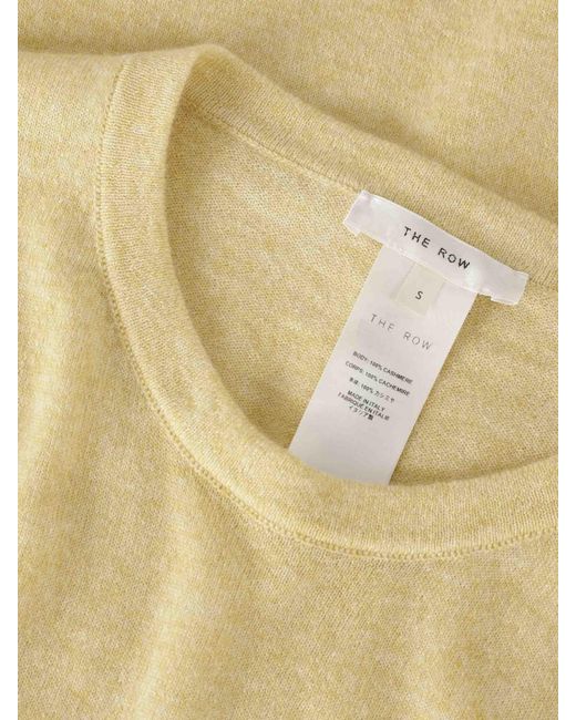 The Row Yellow Crew Neck Sweater for men