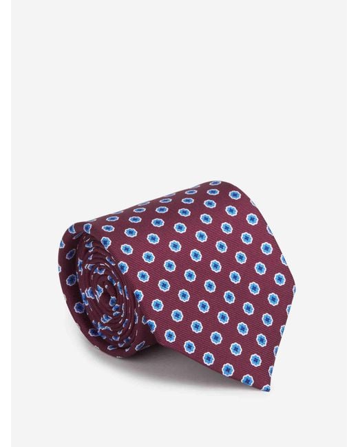 Bigi por Santa Eulalia Red Plain Wool Tie for men