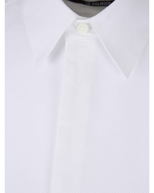 Jacquemus White Poisson Cotton Shirt for men