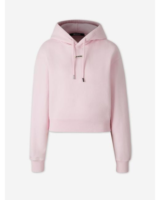 Jacquemus Pink Cotton Hoodie