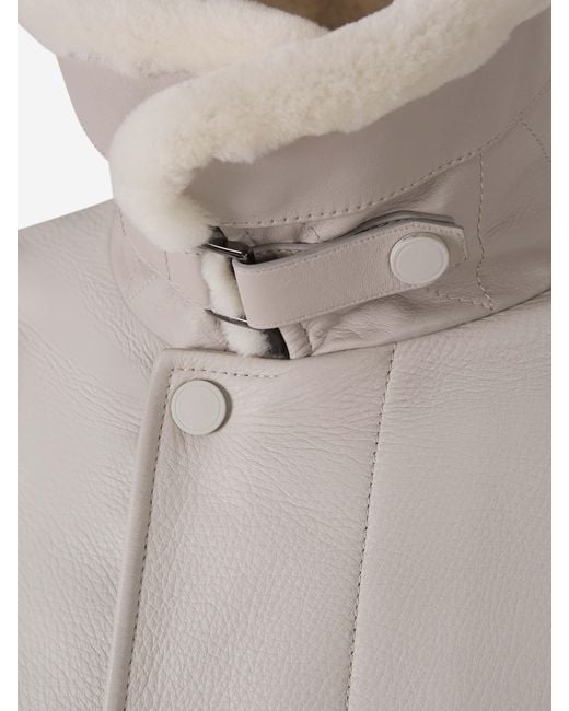 Brioni White Muttön Jacket for men