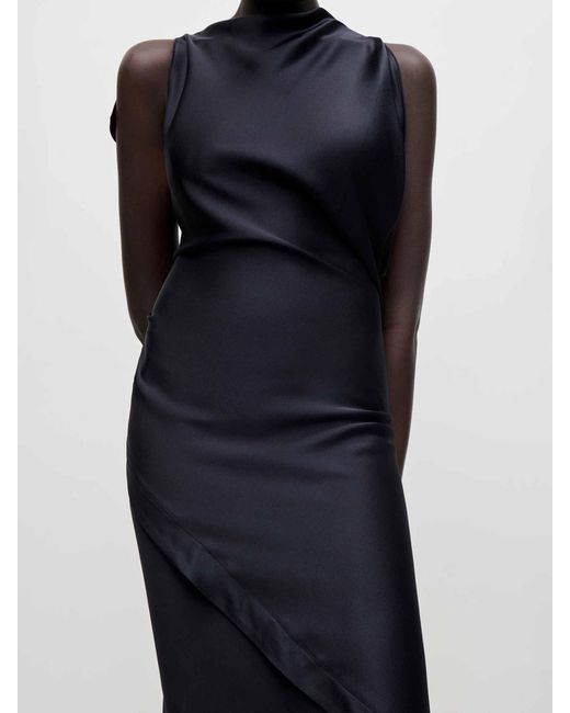 Victoria Beckham Blue Kyra Midi Dress