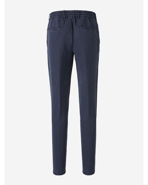 Pantaloni Chino Elasticizzati di Santa Eulalia in Blue da Uomo