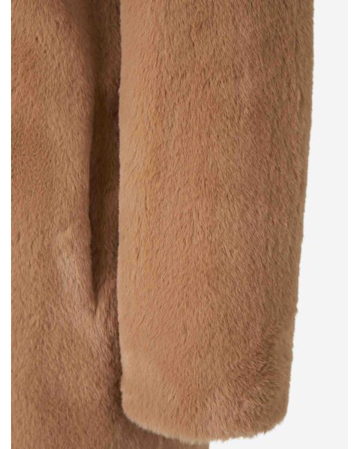 Herno Brown Short Fur Coat