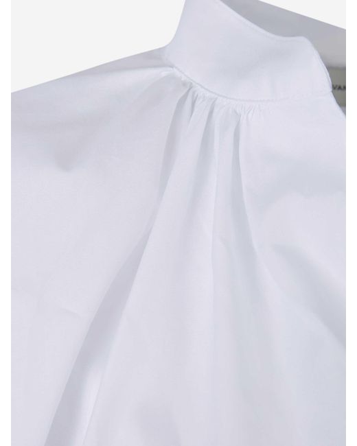 Dries Van Noten White Plain Casual Blouse