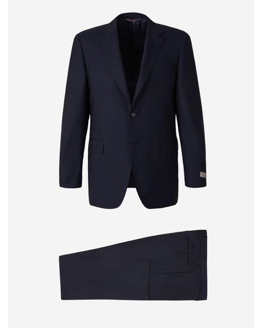 Canali Anzug Aus Wolle in Blue für Herren