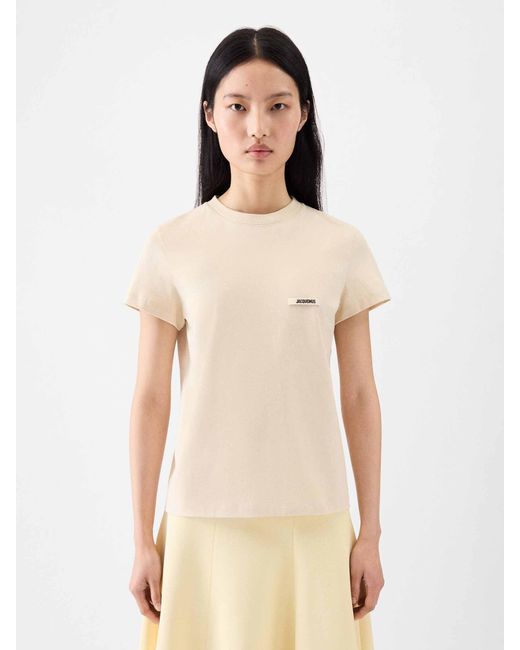 Jacquemus Natural Grosgrain T-Shirt