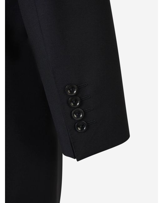 Canali Black Wool Suit for men