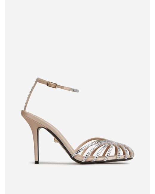 ALEVI White Penelope Xtal Sandals