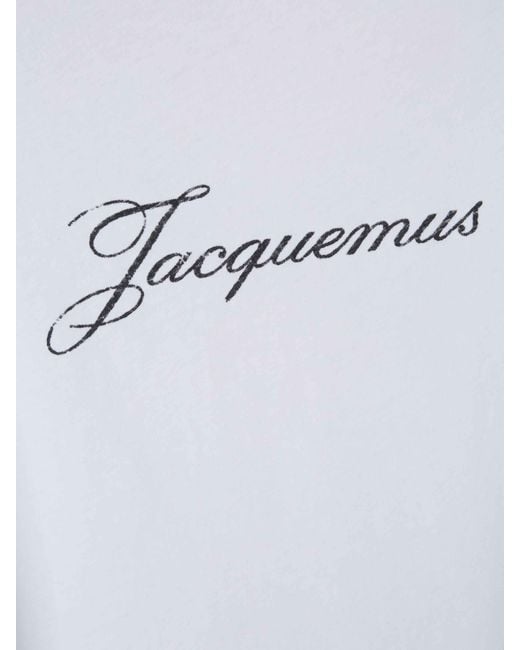 Jacquemus White Short Sleeve T-Shirt for men